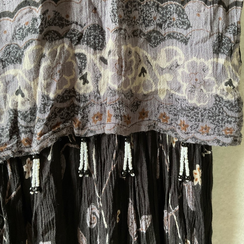 MPH Black Floral Maxi Dress. Size M. - Picture 4 of 9